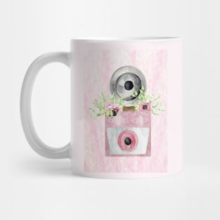 Watercolor Vintage Retro Polaroid Mug